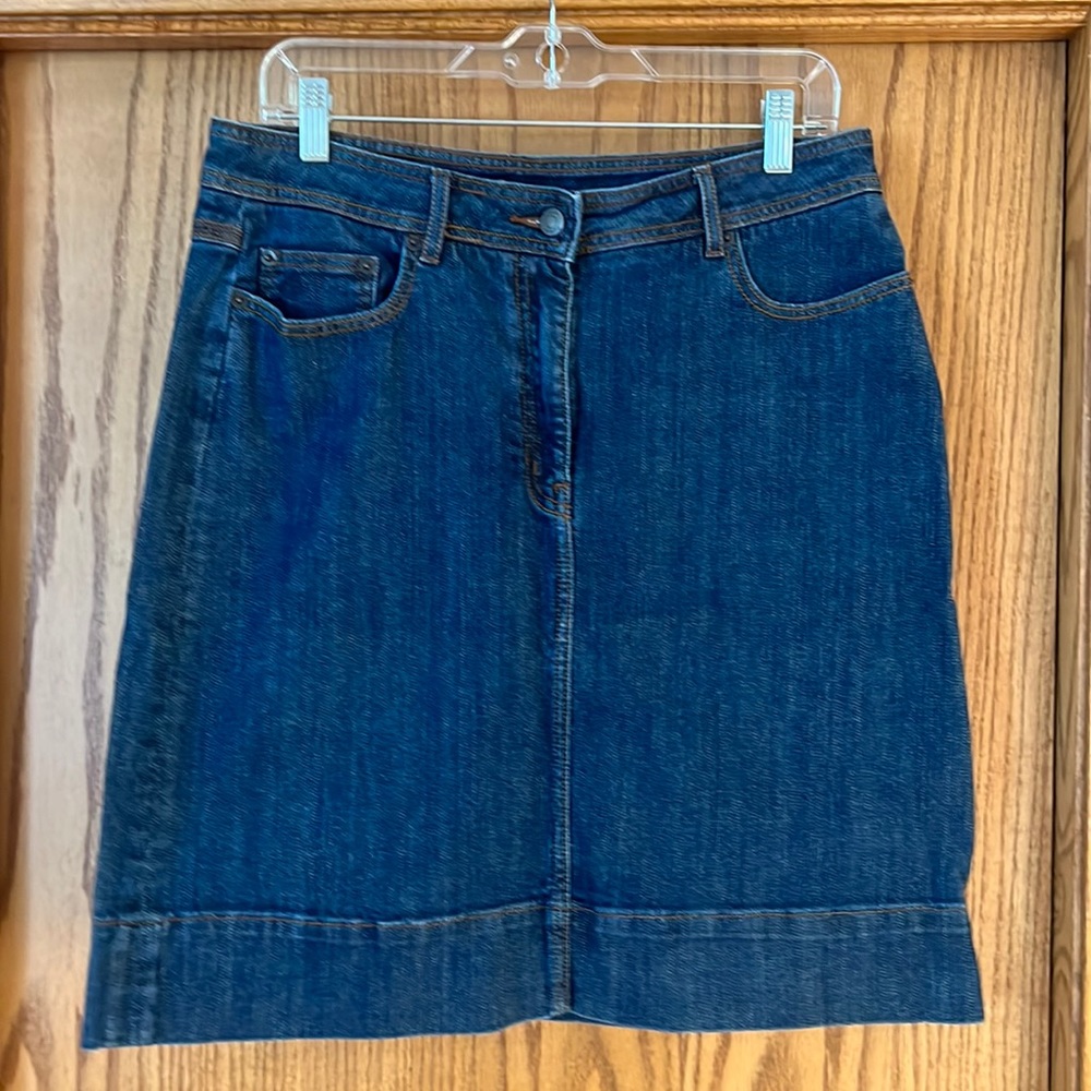 Boden denim skirt size 10L USA EUC